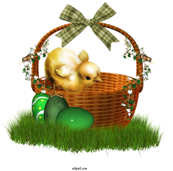 Free Holidays Basket Hamper Gift Basket For Easter Clipart Transparent Background