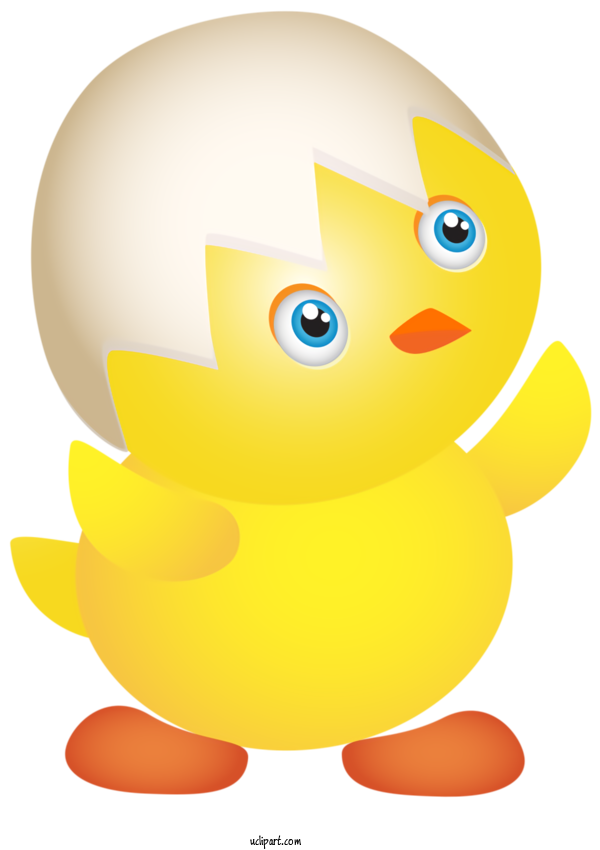 Free Holidays Cartoon Yellow Emoticon For Easter Clipart Transparent Background