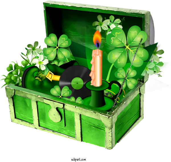 Free Holidays Green Plant Herb For Saint Patricks Day Clipart Transparent Background