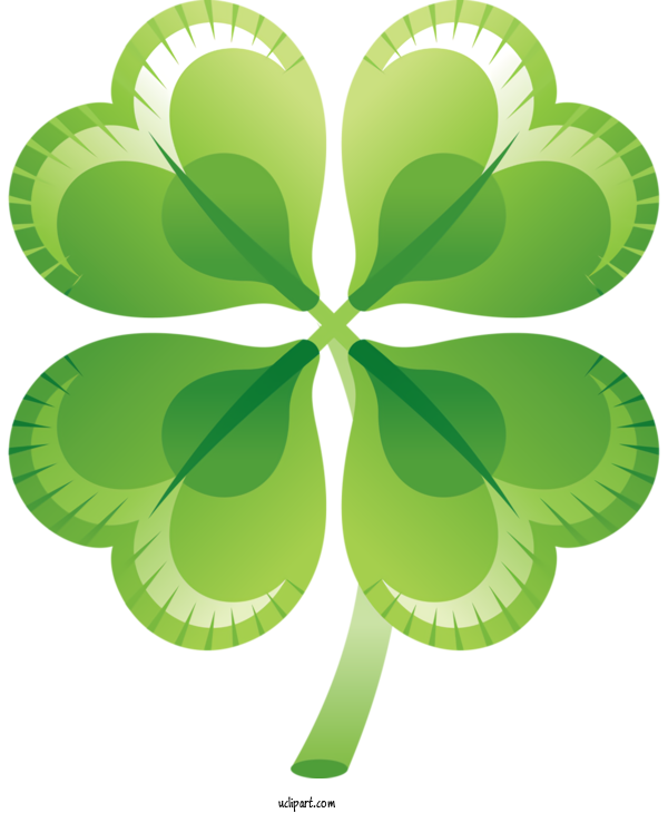 Free Holidays Green Leaf Shamrock For Saint Patricks Day Clipart Transparent Background