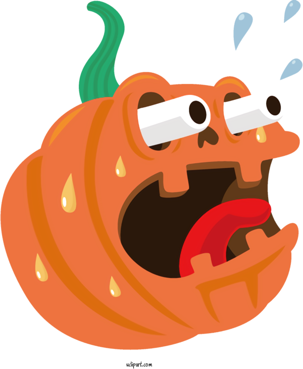 Free Holidays Orange Cartoon Font For Halloween Clipart Transparent Background