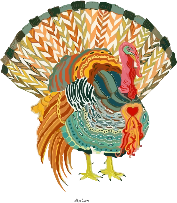 Free Holidays Turkey Bird Feather For Thanksgiving Clipart Transparent Background