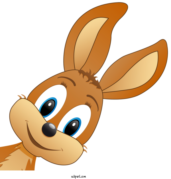 Free Holidays Cartoon Ear Rabbit For Easter Clipart Transparent Background