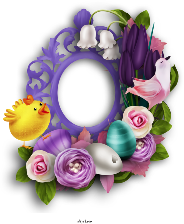Free Holidays Purple Violet Flower For Easter Clipart Transparent Background