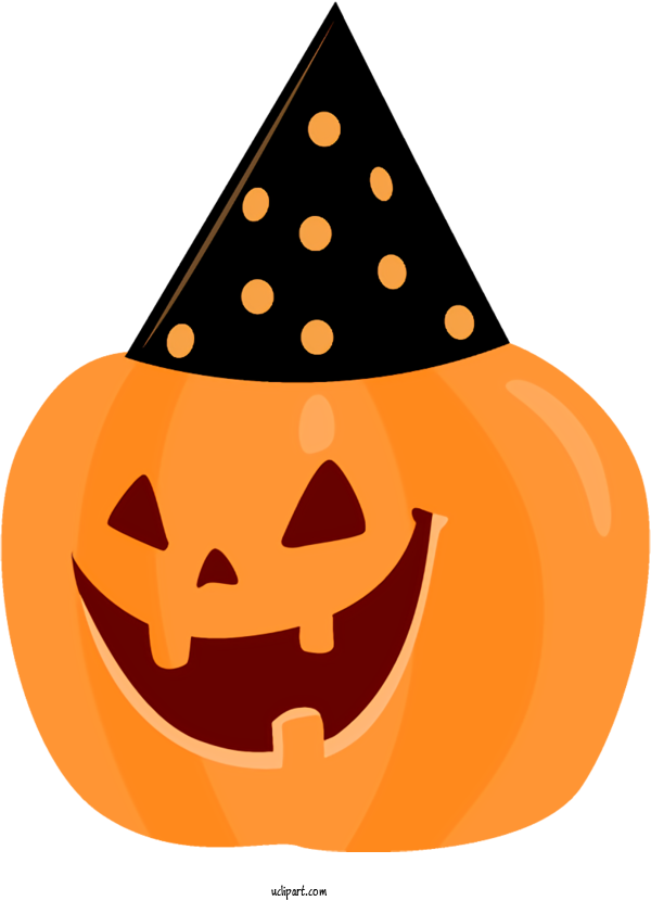 Free Holidays Calabaza Trick Or Treat Pumpkin For Halloween Clipart Transparent Background