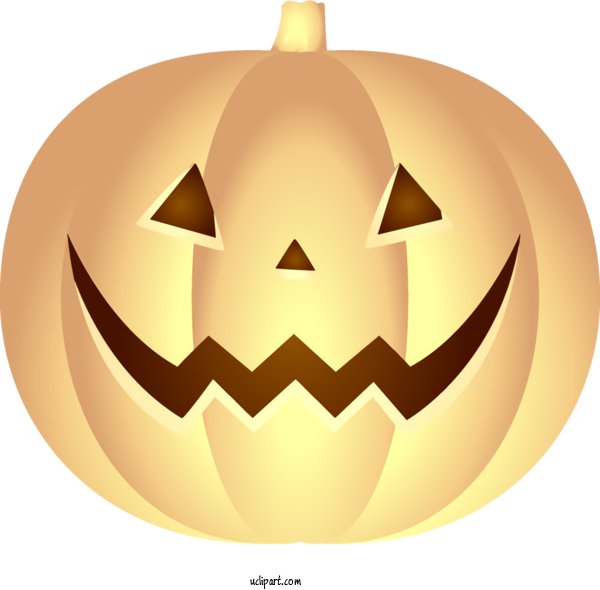 Free Holidays Jack O' Lantern Calabaza Orange For Halloween Clipart Transparent Background