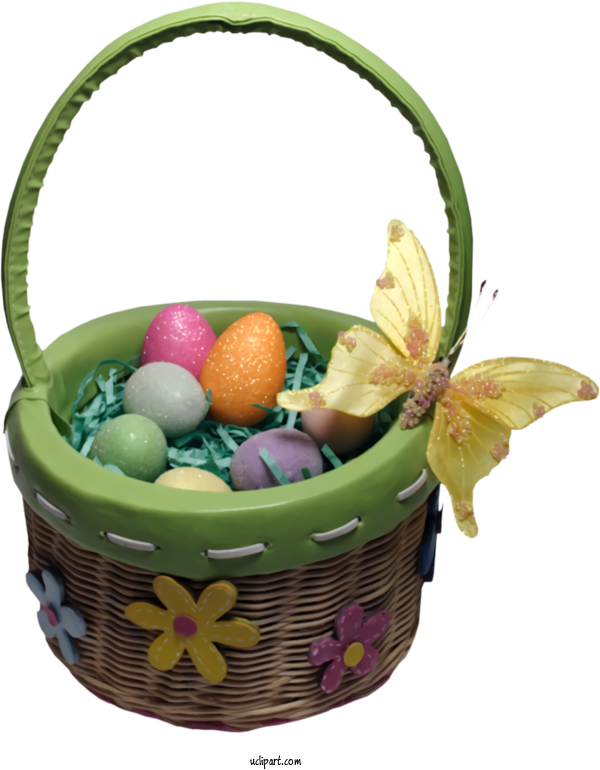 Free Holidays Basket Storage Basket Gift Basket For Easter Clipart Transparent Background