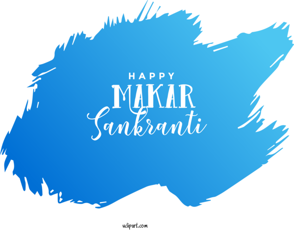 Free Holidays Text Logo Font For Makar Sankranti Clipart Transparent Background