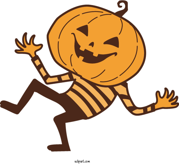 Free Holidays Cartoon Waving Hello Gesture For Halloween Clipart Transparent Background