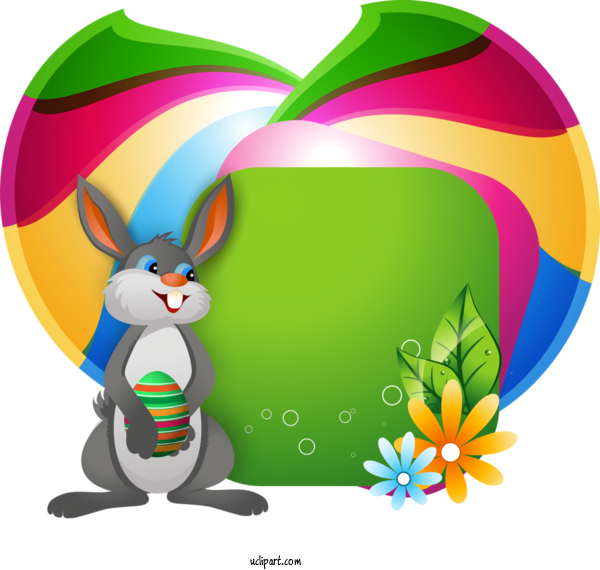 Free Holidays Cartoon Easter Egg Rabbit For Easter Clipart Transparent Background