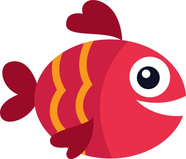 Free Fish Red Pink Fish Clipart Clipart Transparent Background