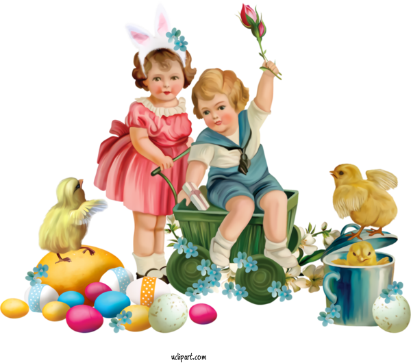 Free Holidays Child Playing With Kids Easter For Easter Clipart Transparent Background