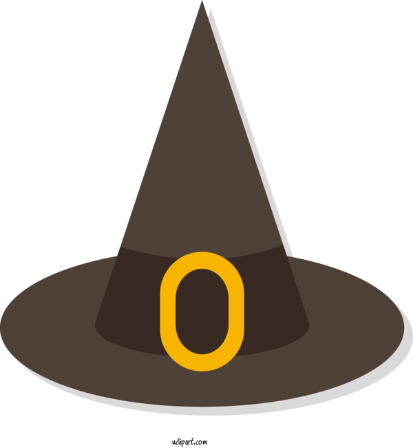 Free Holidays Witch Hat Cone Clothing For Halloween Clipart Transparent Background