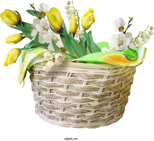 Free Holidays Flower Flowerpot Cut Flowers For Easter Clipart Transparent Background