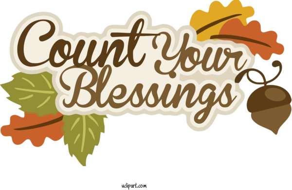 Free Holidays Leaf Text Font For Thanksgiving Clipart Transparent Background