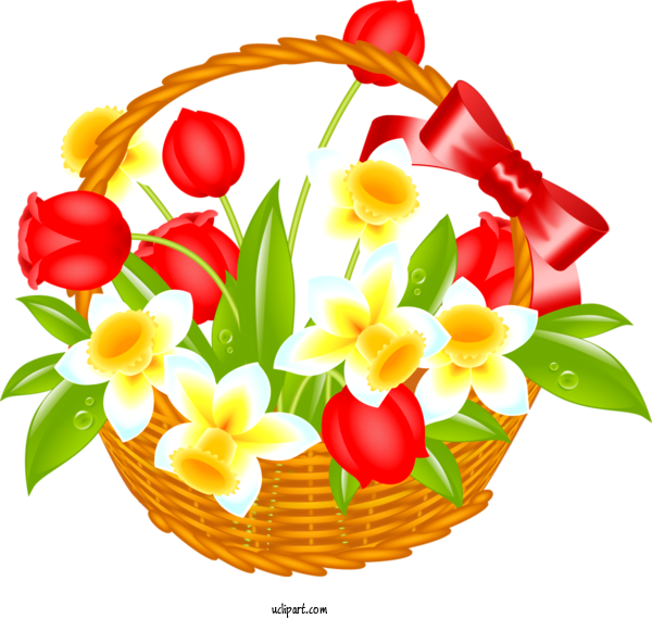 Free Holidays Flower Bouquet Cut Flowers For Easter Clipart Transparent Background