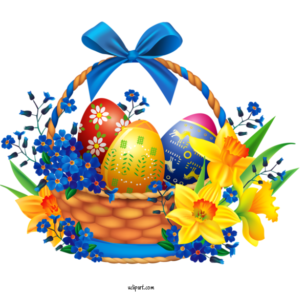 Free Holidays Easter Egg Easter Gift Basket For Easter Clipart Transparent Background
