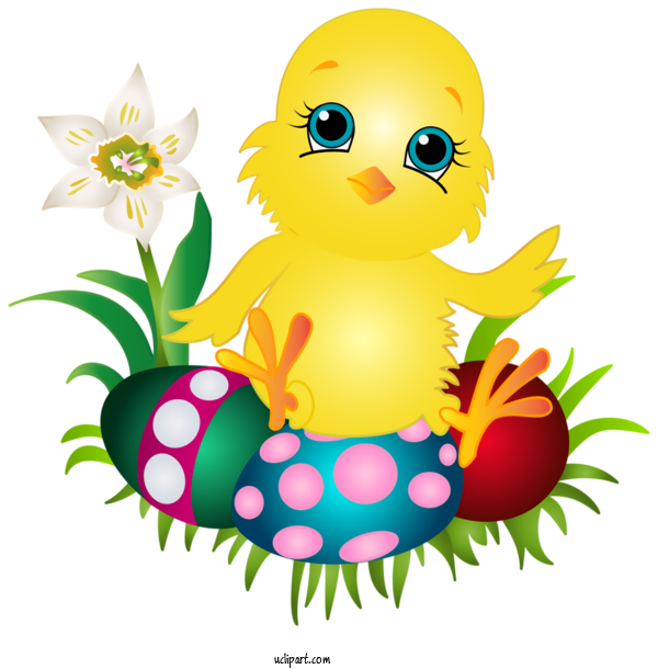 Free Holidays Cartoon Plant Smile For Easter Clipart Transparent Background