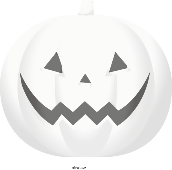 Free Holidays White Black And White Smile For Halloween Clipart Transparent Background