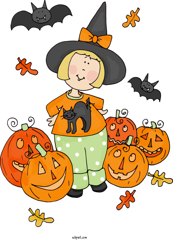 Free Holidays Trick Or Treat Cartoon Calabaza For Thanksgiving Clipart Transparent Background