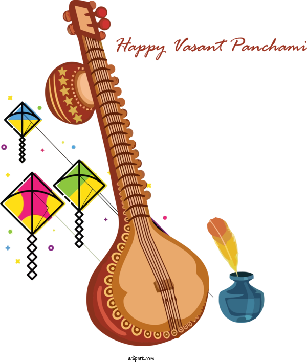Free Holidays String Instrument String Instrument Musical Instrument For Basant Panchami Clipart Transparent Background