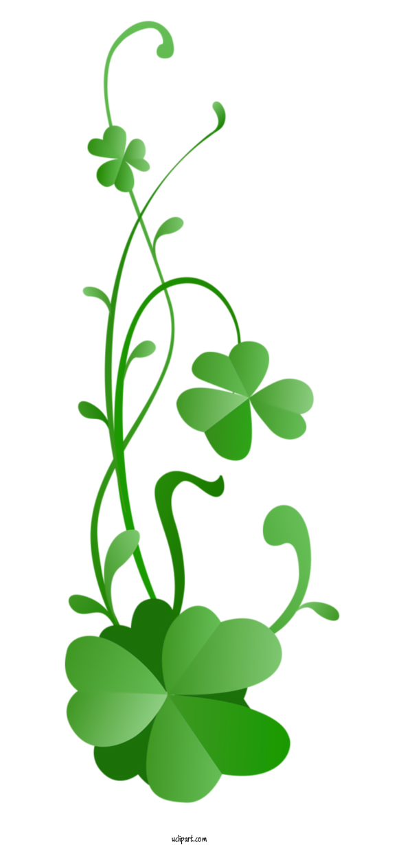 Free Holidays Leaf Green Flower For Saint Patricks Day Clipart Transparent Background