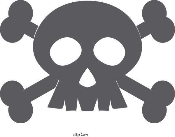 Free Holidays Font Bone Logo For Halloween Clipart Transparent Background