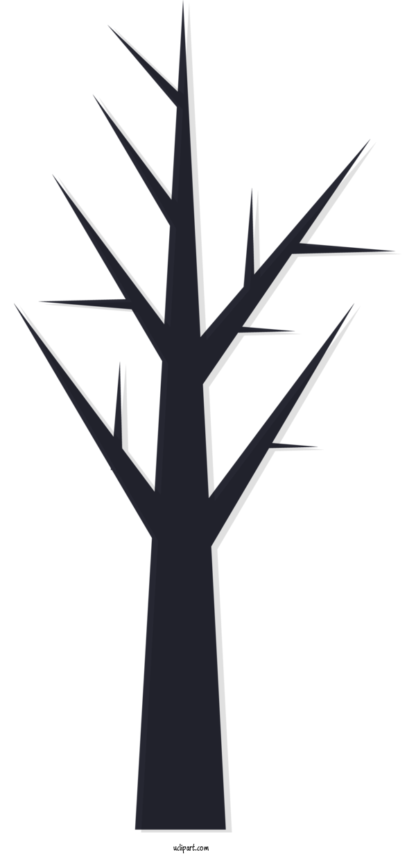 Free Holidays Line Tree Symbol For Halloween Clipart Transparent Background