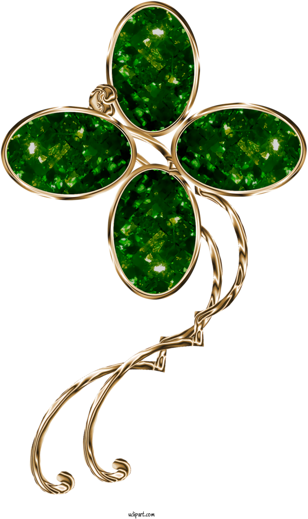 Free Holidays Green Emerald Jewellery For Saint Patricks Day Clipart Transparent Background