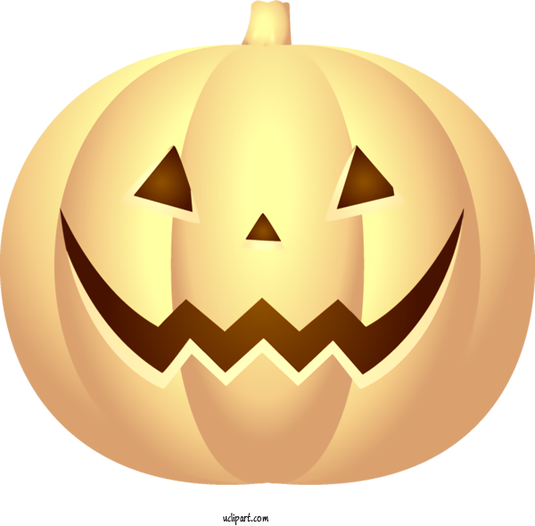 Free Holidays Calabaza Jack O' Lantern Pumpkin For Halloween Clipart Transparent Background