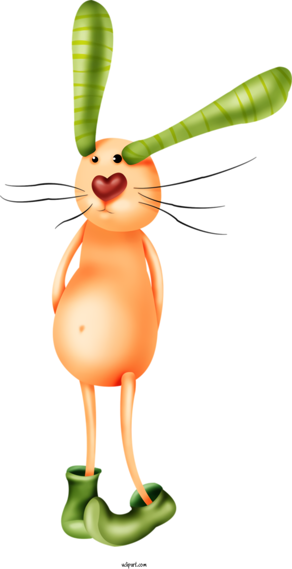 Free Holidays Carrot Cartoon Tail For Easter Clipart Transparent Background