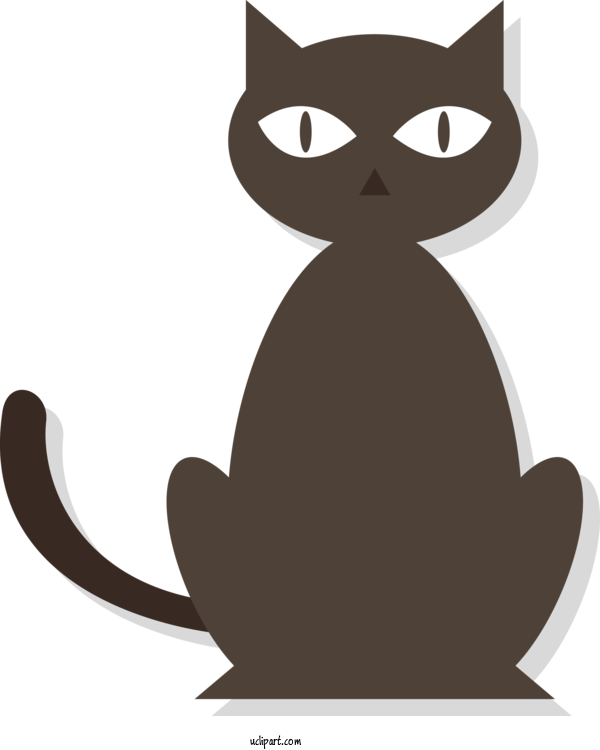 Free Holidays Cat Small To Medium Sized Cats Black Cat For Halloween Clipart Transparent Background