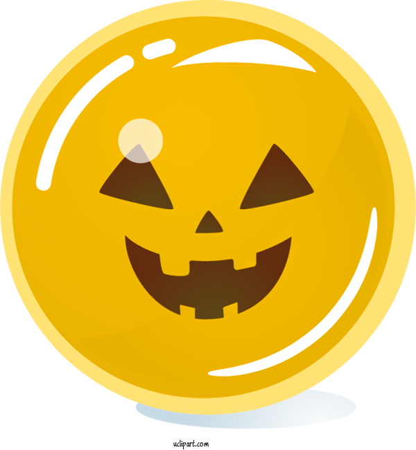 Free Holidays Emoticon Yellow Facial Expression For Halloween Clipart Transparent Background
