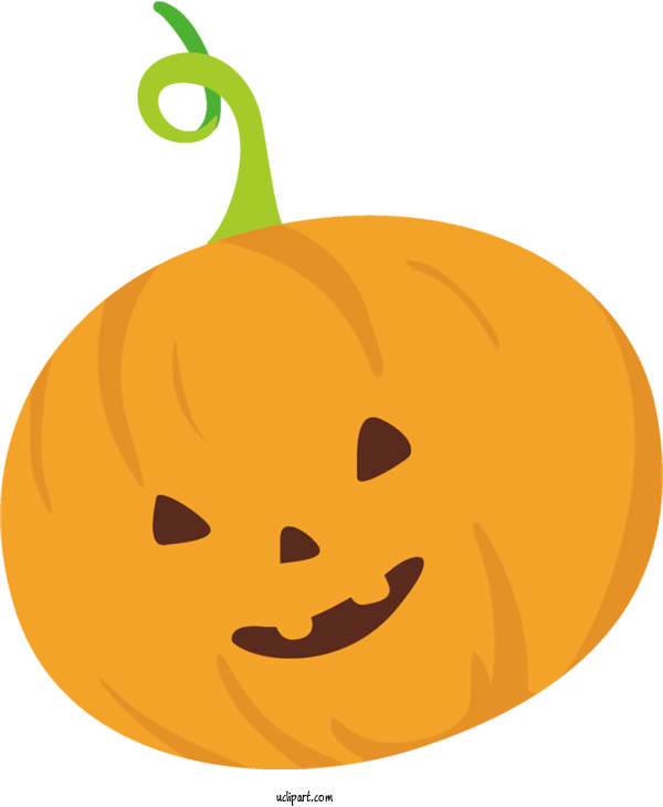 Free Holidays Calabaza Pumpkin Orange For Halloween Clipart Transparent Background