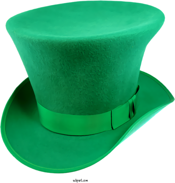 Free Holidays Green Clothing Costume Hat For Saint Patricks Day Clipart Transparent Background