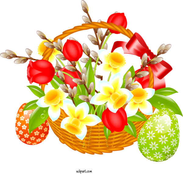 Free Holidays Flower Bouquet Plant For Easter Clipart Transparent Background