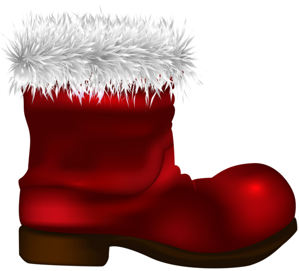 Free Hiking Christmas Decoration Fur Boot Clipart Clipart Transparent Background