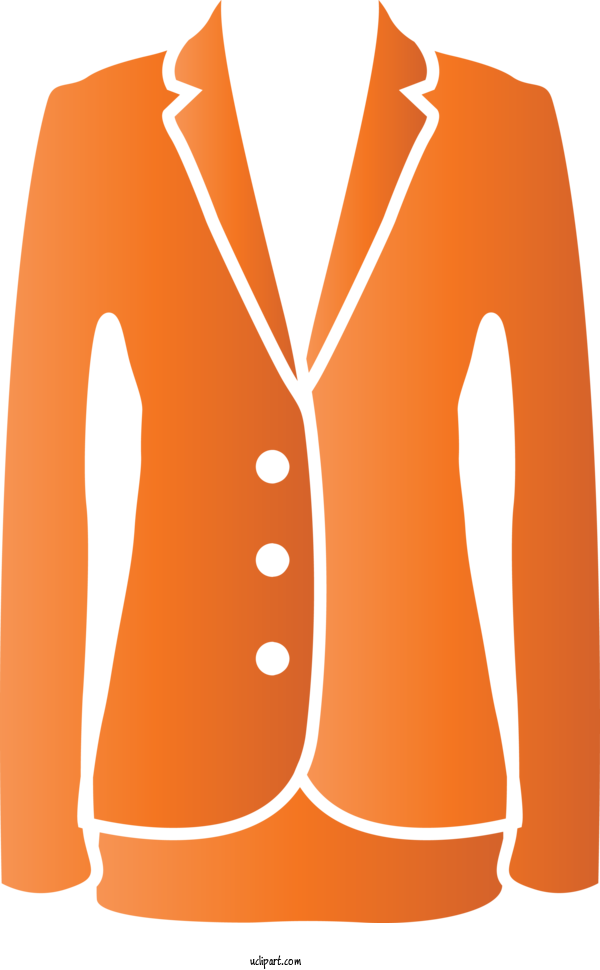 Free Clothing Clothing Outerwear Orange For Suit Clipart Transparent Background