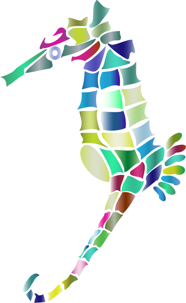 Free Seahorse Line Seahorse Tree Clipart Clipart Transparent Background