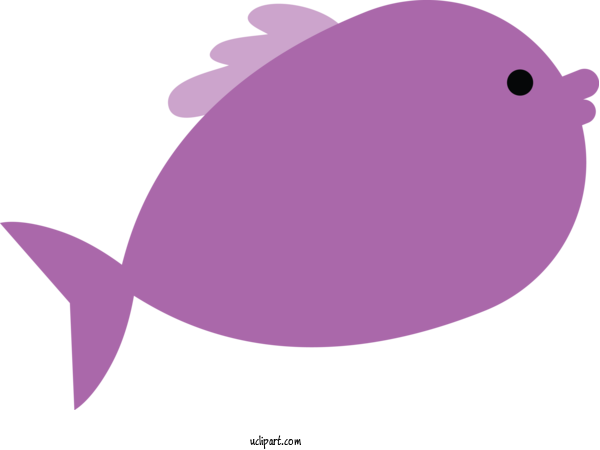 Free Animals Violet Purple For Fish Clipart Transparent Background
