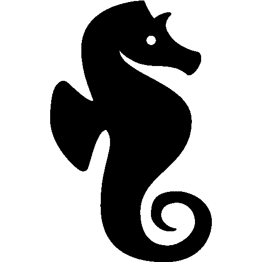Free Seahorse Black And White Seahorse Silhouette Clipart Clipart Transparent Background