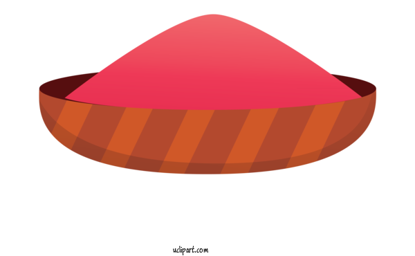 Free Holidays Orange Pink Lip For Holi Clipart Transparent Background