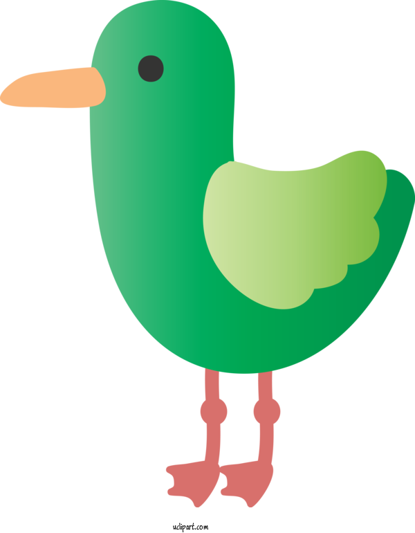 Free Animals Bird Beak Green For Duck Clipart Transparent Background