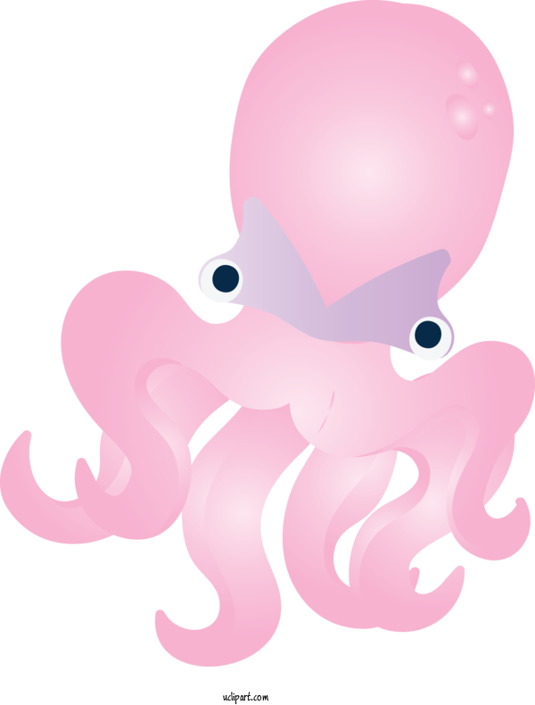 Free Animals Octopus Pink Giant Pacific Octopus For Octopus Clipart Transparent Background