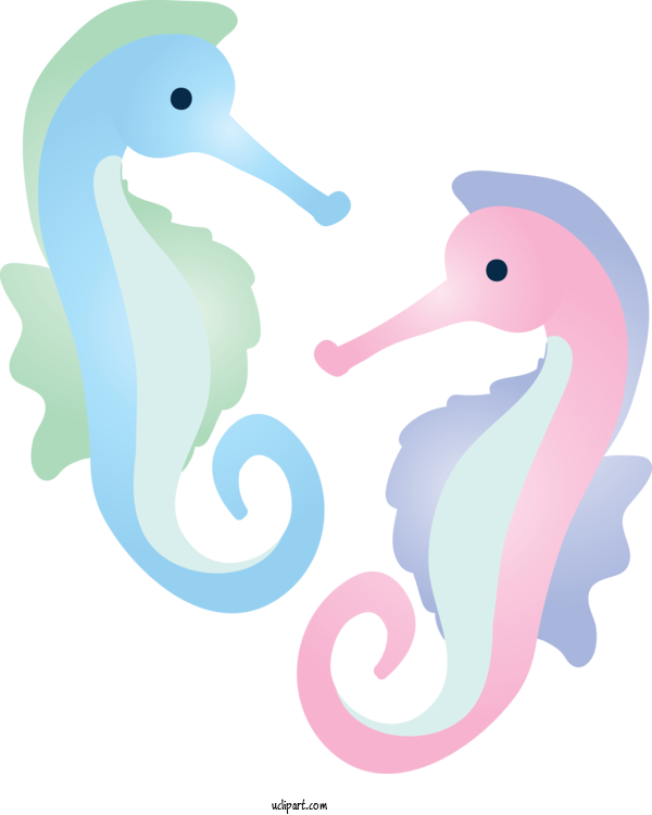 Free Animals Seahorse Pink Bird For Seahorse Clipart Transparent Background
