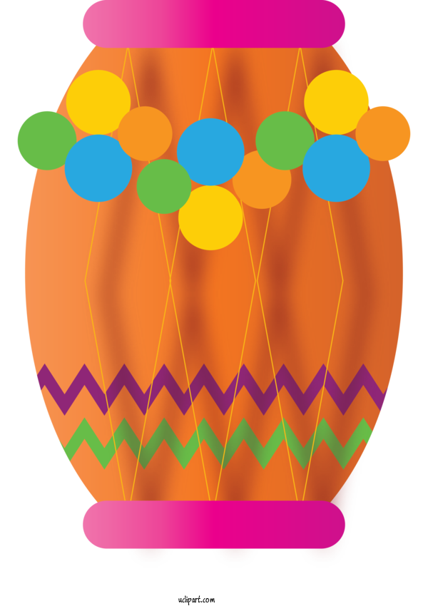 Free Holidays Orange Balloon For Holi Clipart Transparent Background