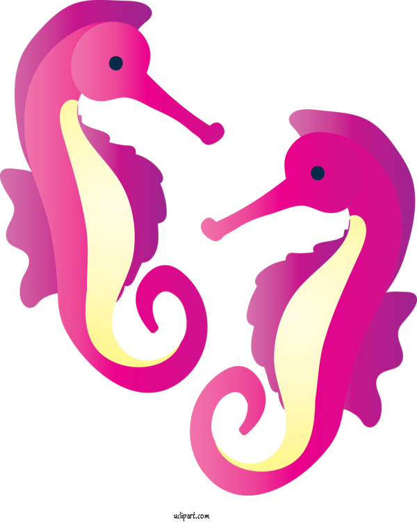 Free Animals Seahorse Pink Fish For Seahorse Clipart Transparent Background