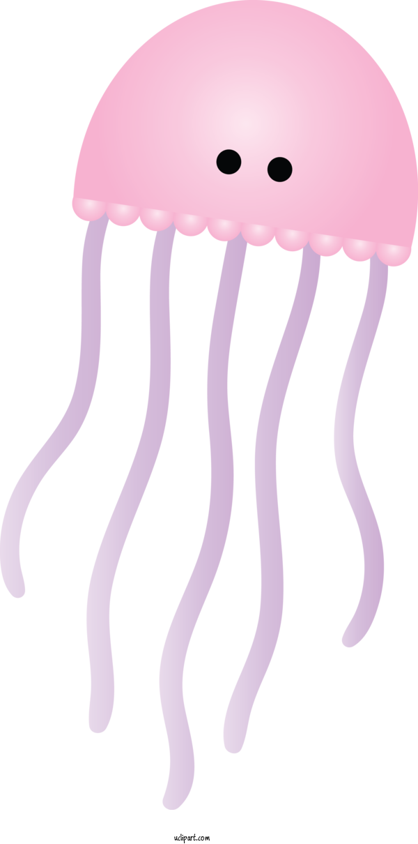 Free Animals Pink Jellyfish Violet For Jellyfish Clipart Transparent Background