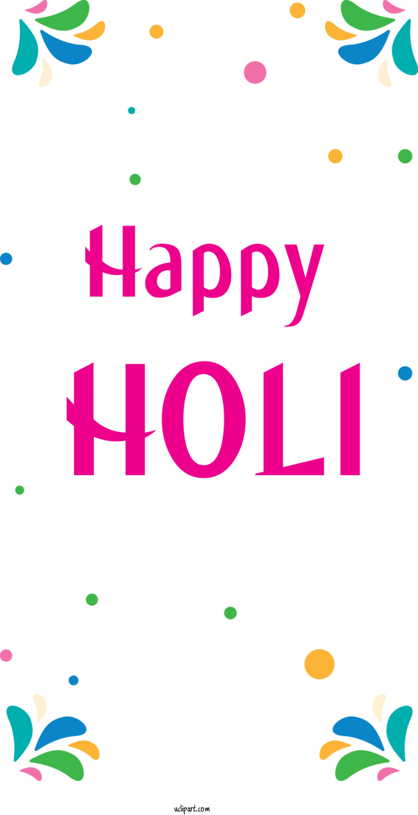 Free Holidays Text Font Line For Holi Clipart Transparent Background