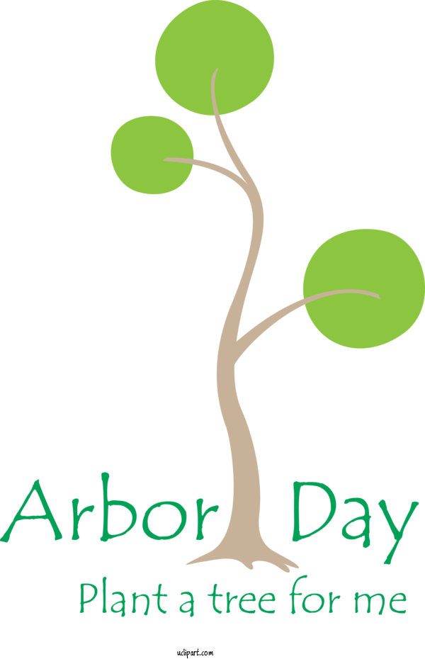 Free Holidays Green Leaf Tree For Arbor Day Clipart Transparent Background